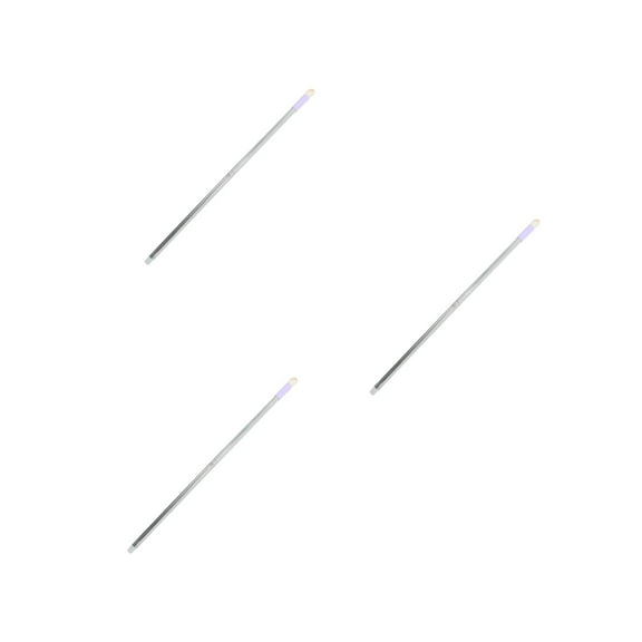 WORGEOUS 3 Sets  Two Sections Metal Broom Rod Replacement Mop Pole Household Mop Stick Sweeping Broom Handle Grip Replacement Broom Extension Pole for Bathroom