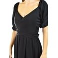 thumbnail image 4 of Vestido escote cruzado Roman Fashion /Juvenil, 1061 (Negro) negro M, 4 of 6