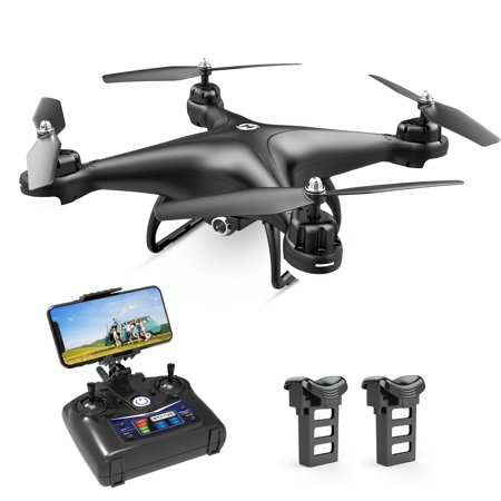 Holy Stone HS110D FPV RC Drone with 720P Camera and Video 120° Wide-Angle WiFi Quadcopter for kids and beginners Altitude Hold Headless Mode 3D Flips RTF with 2 Batteries