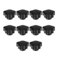 thumbnail image 5 of Uxcell M10 Female Thread 38mm Head Brass Insert Star Knobs Black 10 Pack, 5 of 5