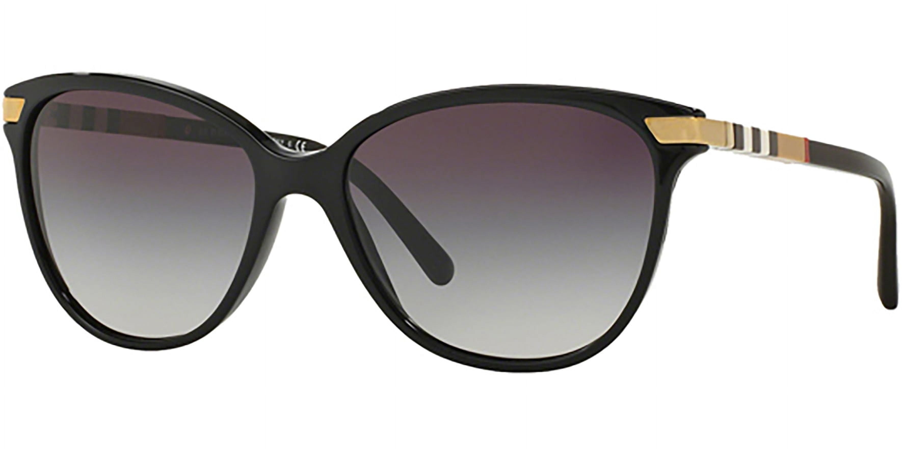 NWT Burberry 0BE4435-414673 Check Sand Cat Eye 53mm Sunglasses BURBERRY BE4435 414673 Check Sand Dark Brown 53 mm Women main image 4