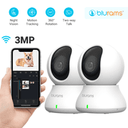 blurams Audio Detection Security 2K Indoor IR Night Vision Camera, White, 9