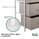 thumbnail image 4 of Comoda Cajonera de 3 Cajones Mueble Organizador Tela Madera beige M, 4 of 8