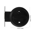thumbnail image 2 of Mobutofu Indoor Concealed Sliding Door Lock with Black Pull Ring for Home Privacy Use, 2 of 7