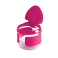 thumbnail image 2 of OXO Tot Flip-Top Snacks Cup - Pink, 2 of 2