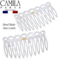 thumbnail image 4 of Camila Paris CP3140 French Hair Side Comb Small Handmade Tokio French Twist Hair Combs Decorative, Strong Hold Hair Clips for Women Bun Chignon Up-Do Styling Girls Hair Accessories, Made in France, 4 of 18