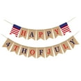 thumbnail image 6 of HONITANO 1Pack Burlap Banner Garland Usa Flag Pennant Independence Day Decorations Assorted Color 200 x 13 x 17 in, 6 of 8