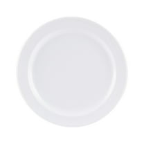 Excellante Nustone White Melamine Dinnerware Collection 5.5 Inch, Round Plate, Comes in Dozen