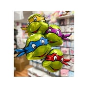 4pc turtle ninja heads party decoration balloons, TMNT foil balloons party favors