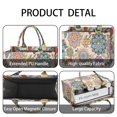 thumbnail image 4 of Large Capacity Tote Bag,Pioneer Flower Floral Print Pattern Handbag Fashion Luxury Tote Bag,15.7"x13"x 5.1" Inches,Laptop Compatible, 4 of 6