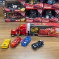 thumbnail image 4 of Juego de 5 figuras de Disney Pixar Car Lightning McQueen, camión contenedor, Jackson Storm Mack Uncle Truck, coches de juguete extraíbles, regalo, 4 of 6
