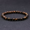 thumbnail image 6 of 100% Real Natural Attractive Tiger Eyes Stretch Stone Bracelet,14mm Beads, 6 of 13