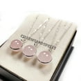 thumbnail image 6 of High Quality Rose Quartz Ball Necklace, Natural Crystal Pendant with Sterling Silver Chain, Mothers Day Jewelry, Healing Jewelry, Gifts For Her, 6 of 7