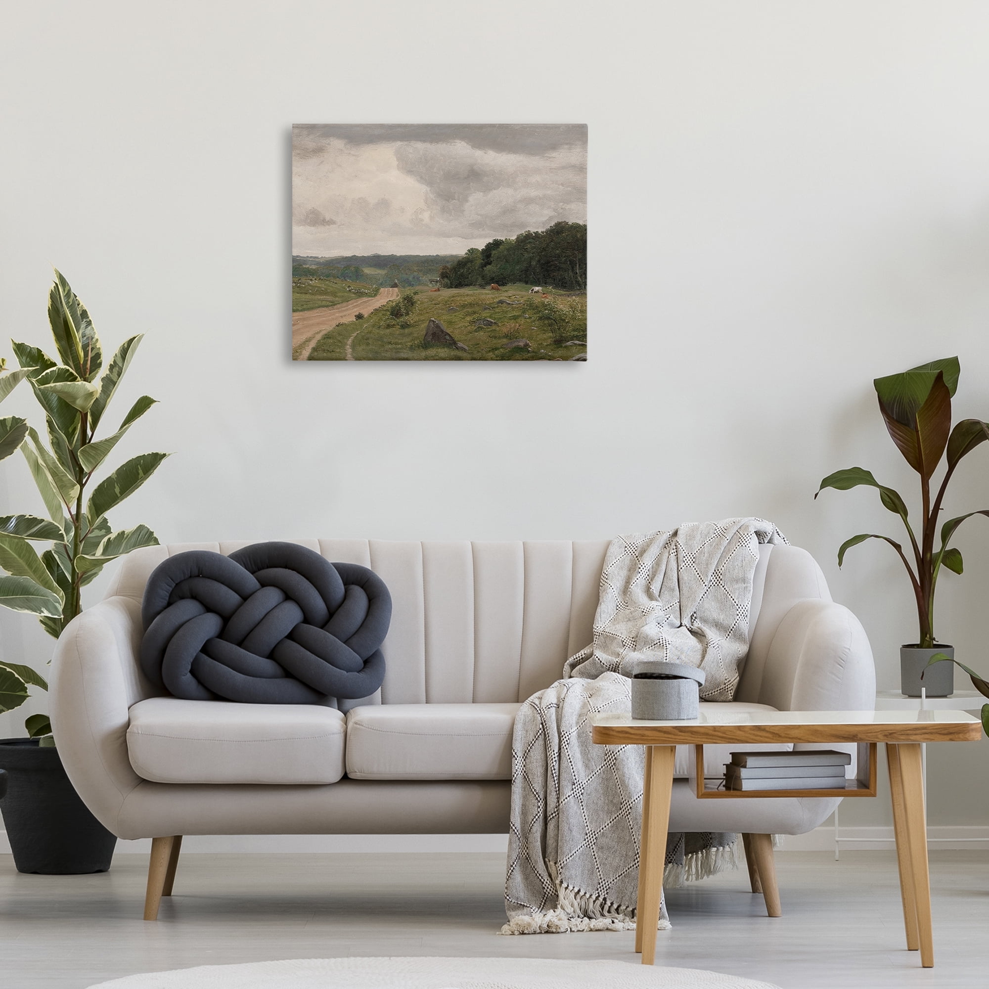 Stupell Industries To The Country Landscape Landscape Painting Gallery Wrapped Canvas Art Print Wall Art, 30 x 24