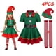 thumbnail image 2 of Conjunto de ropa roja de Papá Noel para niños y bebés, vestido rojo de fiesta, disfraz navideño, conjunto de Papá Noel, 2 of 5