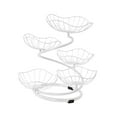 thumbnail image 4 of TISHITA 5 Tier Fruit Basket Bowl Storage Organizer Countertop Stand Rack Large Capacity Serving Tray Creative Metal Wire Fruit Holder white 5 basket, 4 of 8