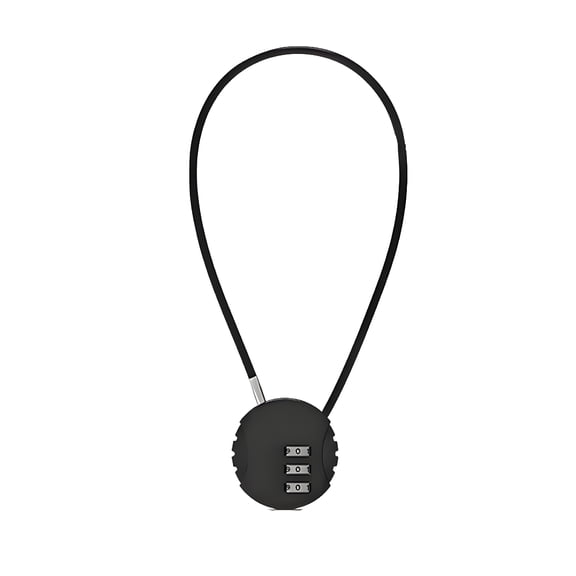 MELIVO Bike Lock,11.81" Bike Lock Cable,Cable Bicycle Lock Kids Bike Lock,Black