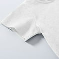 thumbnail image 3 of Fdrone Toddler Baby Boys Girls Solid Color Short Sleeve Crew Neck T-Shirts Casual Crewneck Tops Tees Shirts Summer Sweatshirt Basic Tee Solid Casual Clothes (18-24 Months, White), 3 of 5