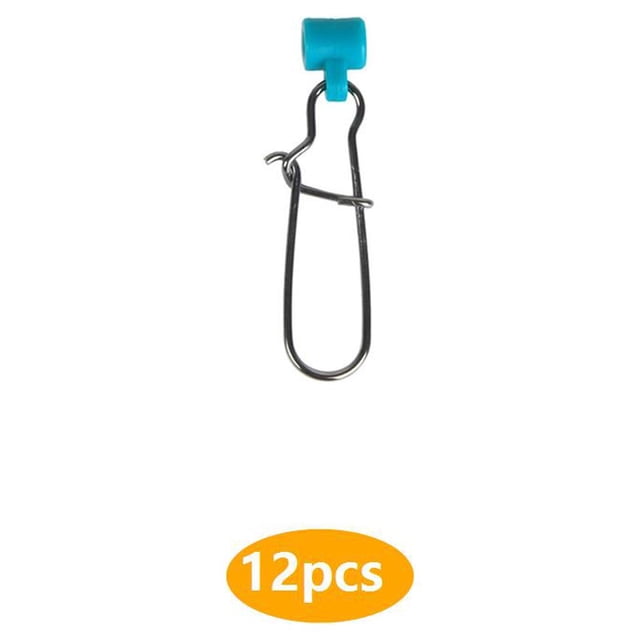 Conectores de diapositivas de plomo de línea de pesca Toystoory paquete de 12 Verde agua dulce Type3 NO3