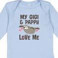 thumbnail image 4 of Inktastic My Gigi and Pappy Love Me Girls Long Sleeve Baby Bodysuit, 4 of 5