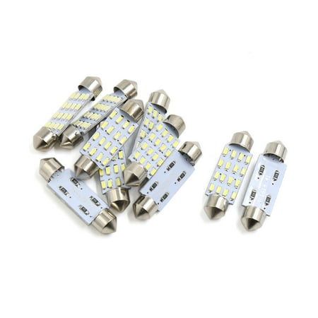 Car Auto Interior Dome - 10pcs White 12 LEDs 4014 SMD 41mm Auto Car Festoon Bulb Interior Dome Map Light