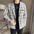 thumbnail image 4 of Blazer masculino talla grande chaqueta de traje para hombre abrigo fiesta cuadros oversize elegante verano clásico original simple botonadura nuevo, 4 of 5