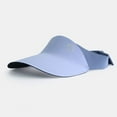 thumbnail image 2 of ZACPNCV Kids Sun Visor Hats for Girls Boys Adjustable Cotton Summer Tennis Golf Visor Hat Sports Sun Caps Blue Free Size, 2 of 4