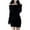 Black, variant on Off Shoulder Sweater Dress for Women Long Sleeve Solid Color Dresses 2025 Trendy Ribbed Knit Bodycon Mini Dress
