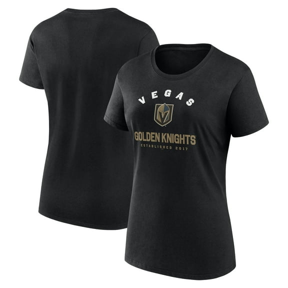 Women's Logo Athletic Black Vegas Golden Knights Unrivaled T-Shirt
