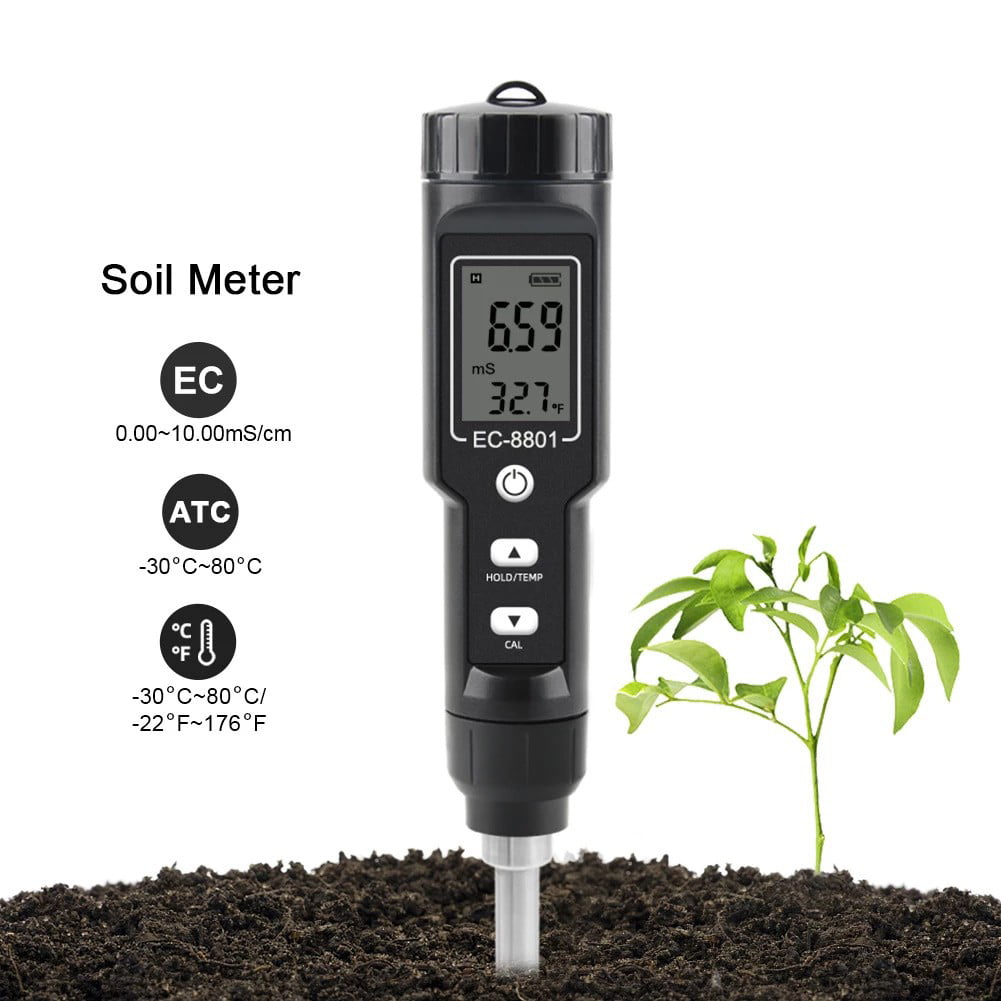 YIERYI New soil tester EC-8801 soil EC/temperature tester portable ele –  Yieryi