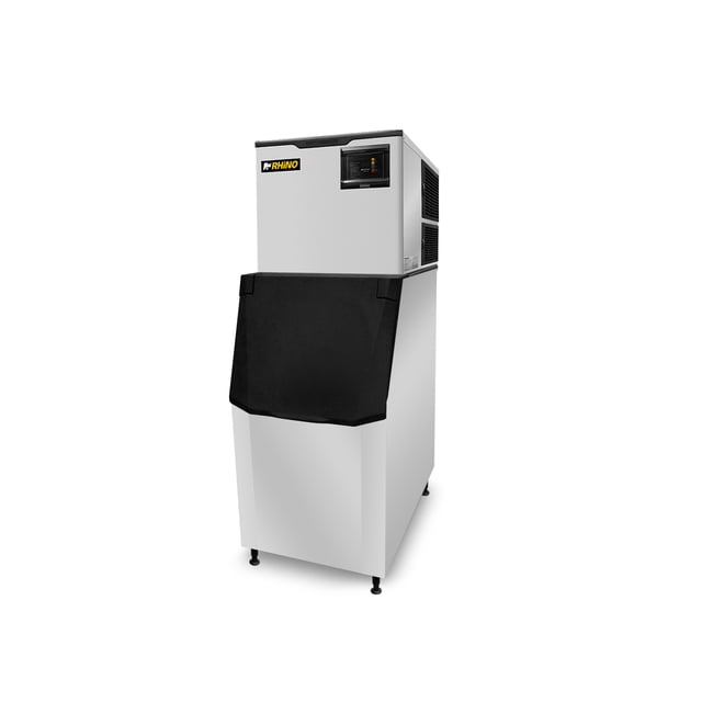Máquina de Hielo en Cubo Rhino, Depósito Integrado 140 kg, Diseño Modular Compatible con Dispensador, Acero Inoxidable, Refrigerante R290, FAHIEL-160