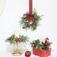 thumbnail image 4 of Christmas Table Decorations Christmas Decorations Eucalyptus Red Berries & Pine Cones Mini Christmas Wreath Christmas Wreath, 4 of 8