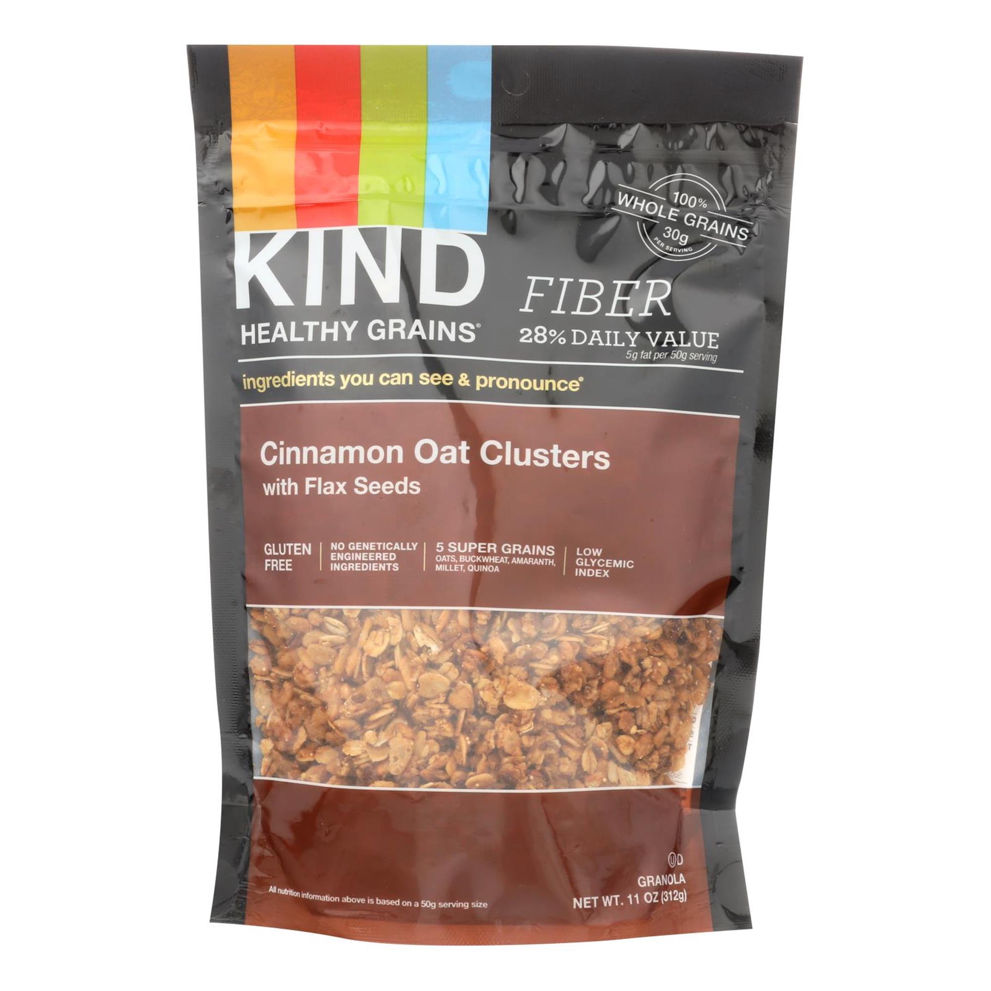 Kind Cinnamon Oat Clusters Granola, 11 Oz, Pack of 6