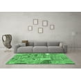 thumbnail image 3 of Ahgly Company Indoor Rectangle Patchwork Emerald Green Transitional Area Rugs, 4' x 6', 3 of 4