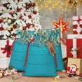 thumbnail image 6 of KLL Seashells And Fishing Net On Blue Wooden Table for Christmas Gift Bag,Holiday Bags for Gifts Christmas Bags & Drawstring Gift Pouch Reusable Holiday Gift Bags & Party Favor Bags (1 PCS)-Medium, 6 of 9