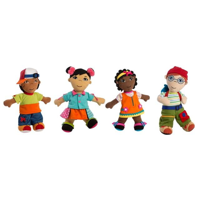 Miniland Educational 2023998 Childcraft Diverse Fastening Dolls Set