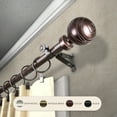 thumbnail image 5 of InStyleDesign  Desmond Adjustable Curtain Rod Satin Nickel 48 to 84 inches Silver Finish, 5 of 5