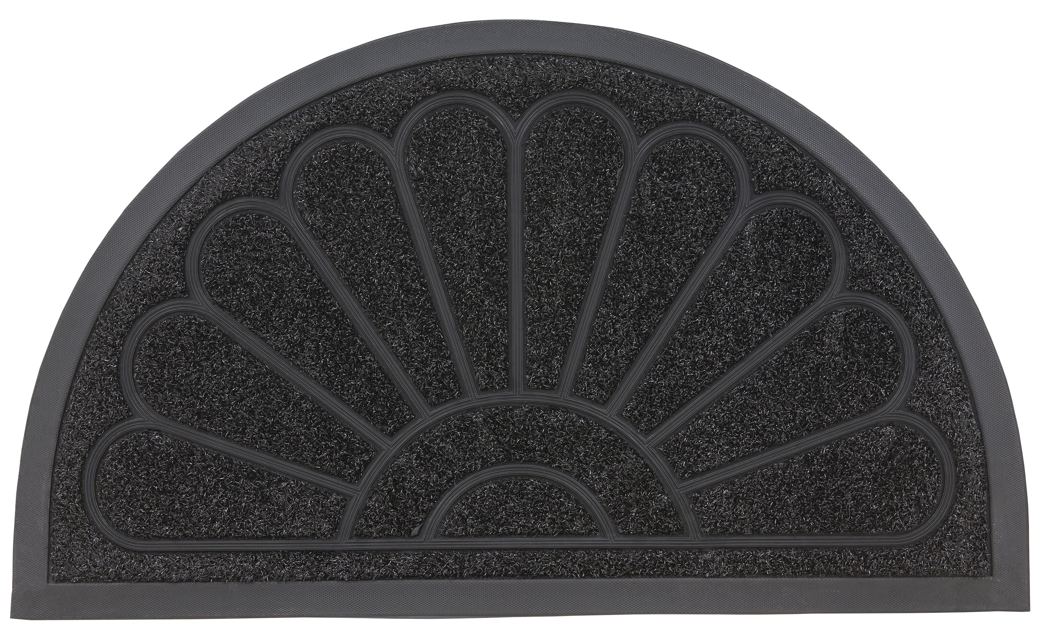 Superio Half Round NonSlip Sunburst Coir Doormat Entrance