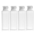 thumbnail image 1 of 4 unidades de 3.4 fl oz, 3.3 oz, botella de plástico recargable a prueba de fugas, contenedores para líquidos, tubo exprimidor, dispensador transparente, contenedores de artículos de tocador, botellas, 1 of 5