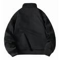 thumbnail image 5 of Mifsaly Mens Warm Bomber Jackets Sherpa Lined Zip Up Utility Jacket Winter Daily Going Out Street Western Style Casual Outfits with Pockets, 5 of 8