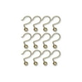 thumbnail image 5 of Utopia Alley Shower Hooks - Shower Curtain Rings for Bathroom - Rust Proof Shower Curtain Hooks for Shower Curtain or Liner - Set of 12, Gold, 5 of 10