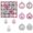Pink, variant on 44PC Christmas Ball Ornaments Set, Shatterproof Hanging Decorations for Tree Party Birthday Holiday Wedding, Durable Xmas Balls for Home Display