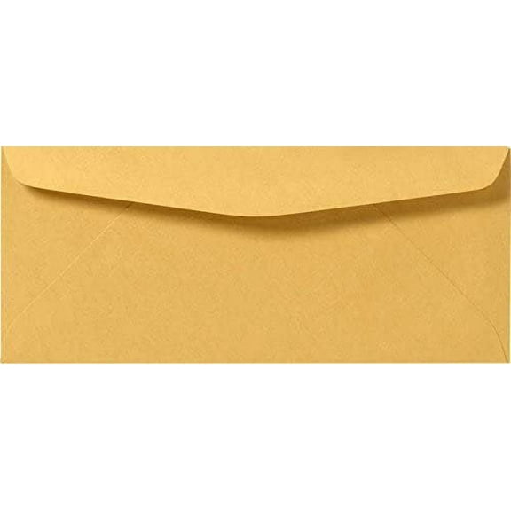 Brown Craft # 9 Regular Envelopes (3 7/8 x 8 7/8 Inches) - Pack of 50