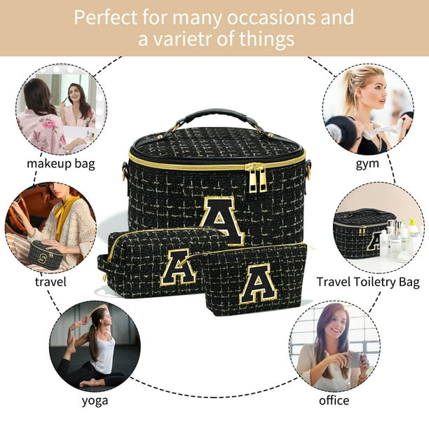 Monogrammed toiletry bag for her sale