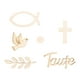 thumbnail image 5 of Kitchen aid Scatter Decoration Baptism, 100 Piece Table Decoration Baptism Boy Girls Wooden Fish Communion Confetti Fish, Birthday Party Full Moon Photo Props, 5 of 5