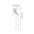 thumbnail image 2 of WHAMVOX Rhinestone Butterfly Ear Cuffs With Crystal Flower Tassels Non Pierced Ear Bone Clip For Women Ideal For Weddings Parties And Evening Events Boho Jewelry, 2 of 8