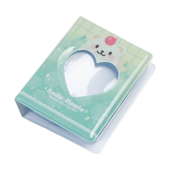 3 inch Photocard Holder Book, Mini Photo Album Photocard, Mini Album Collection Binder Photocard for Train Ticket Credit Card Valentine's B