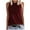 Wine, variant on ibuvkizy Women's Sleeveless Summer Casual Tops Round Neck Solid Sleeveless Vest Tops