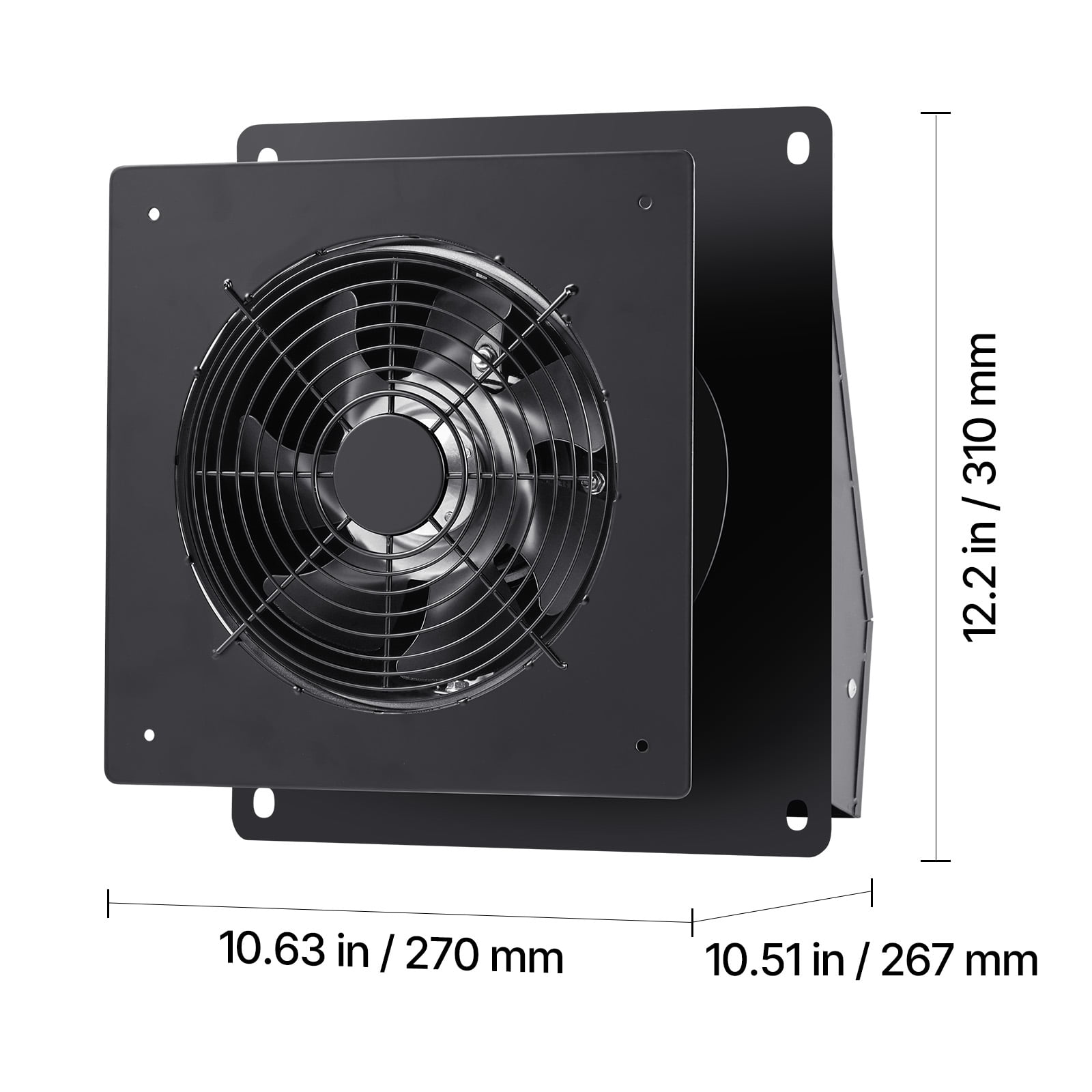 VEVOR 6 inch Through-The-Wall Ventilation Fan, 205 CFM Through Wall Exhaust Fan with AC Motor, Quiet Vent Easy Installation for Bathroom,Garage,Laundry Room,Storage Room Air Exchanger