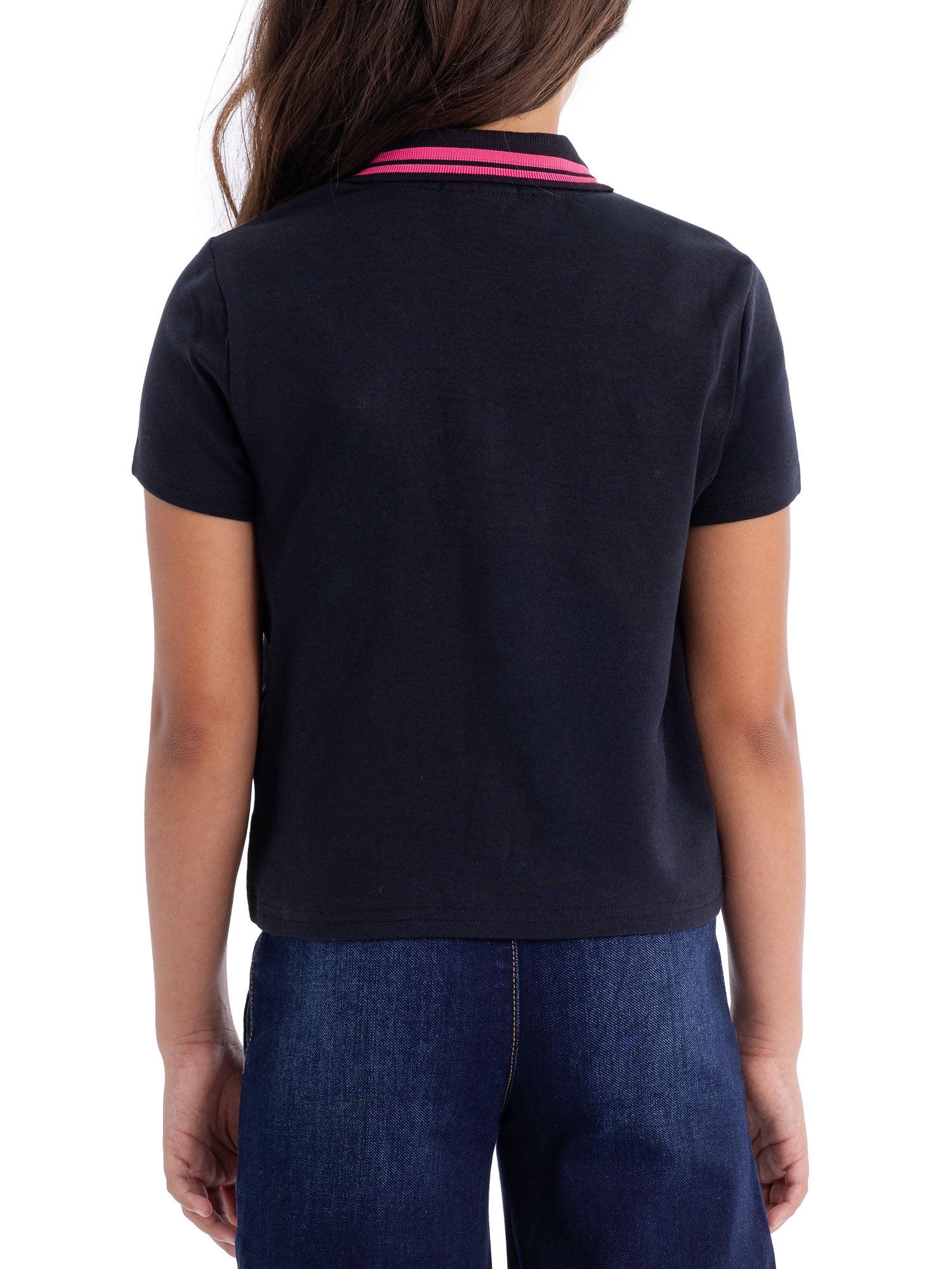 U.S. Polo Assn. Girls Short Sleeve Polo Shirt, Sizes 4-18